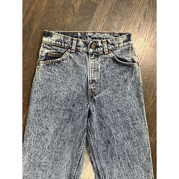 Vintage 28x34 Levis 515 Silver Medal Jeans Acid Denim Made In USA Tag 26x34 - Picture 3 of 12